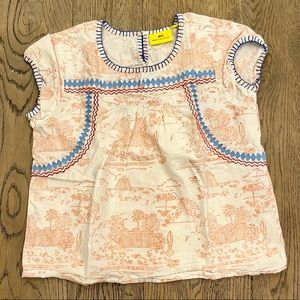 Roller Rabbit Girls Size 12 Blouse Top